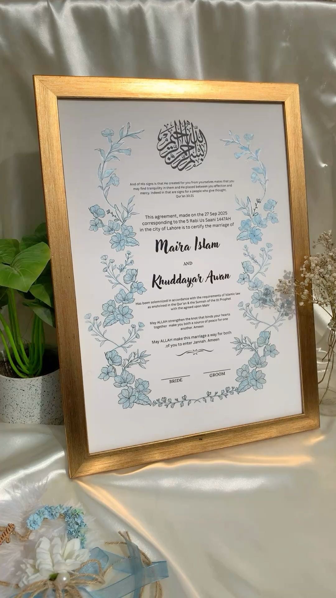 NIKKAH FRAMES