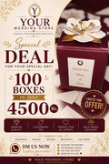 Sweet Boxes Favours Deal of (100Pcs)