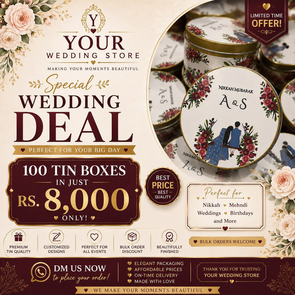 Tin Sweet Boxes Deal of (100Pcs)