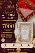 Embroidered Nikkah Cover & Framed Nikkah Certificate Deal (2 Pcs)