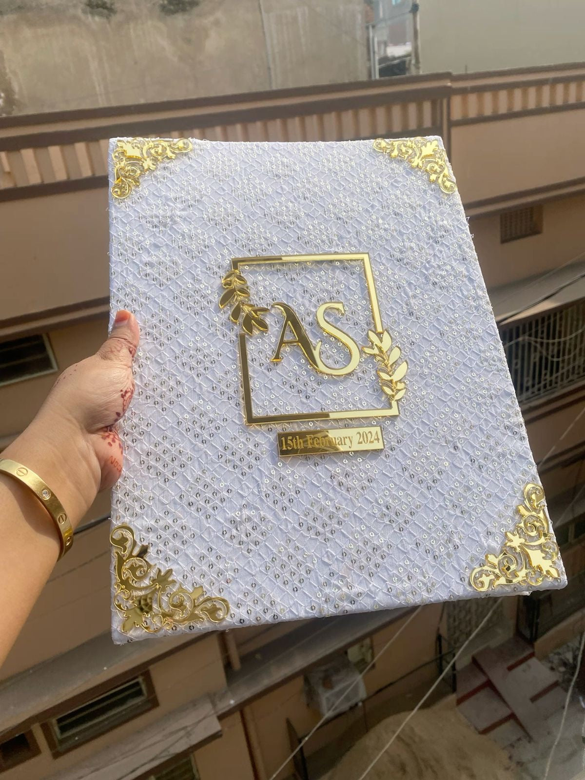 Embroidered Nikkah Cover & Framed Nikkah Certificate Deal (2 Pcs)