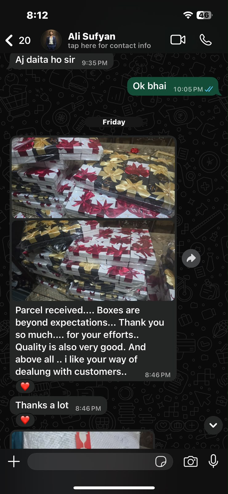 Customer review screenshot