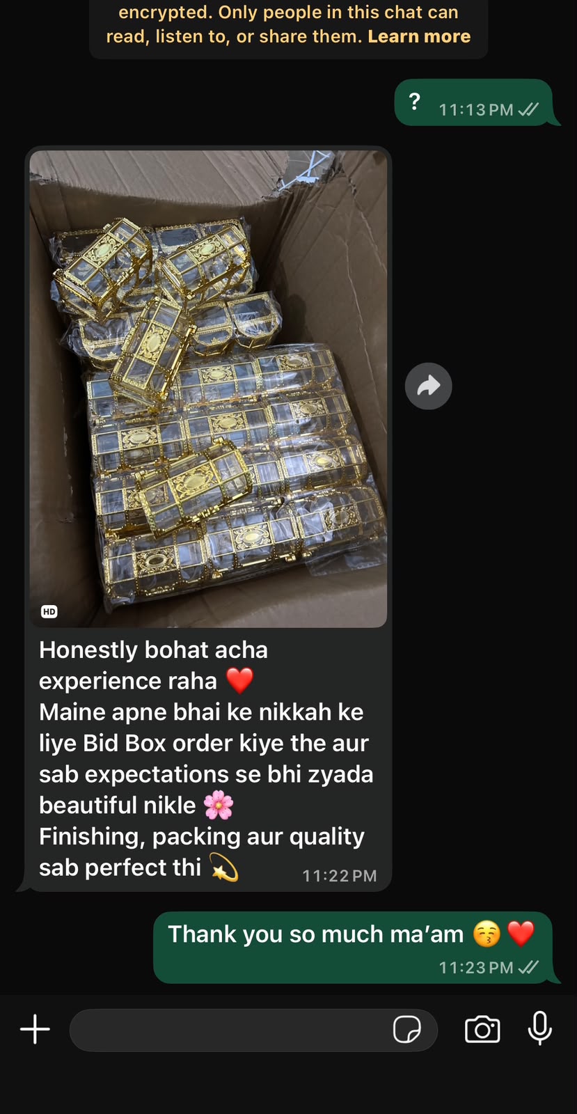 Customer review screenshot